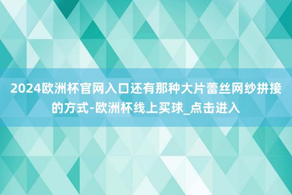 2024欧洲杯官网入口还有那种大片蕾丝网纱拼接的方式-欧洲杯线上买球_点击进入